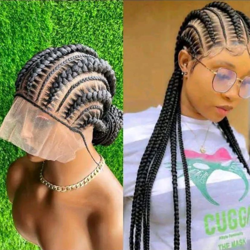 HANDMADE BRAIDED WIG - NO.B22 (1.1LBS) image 0